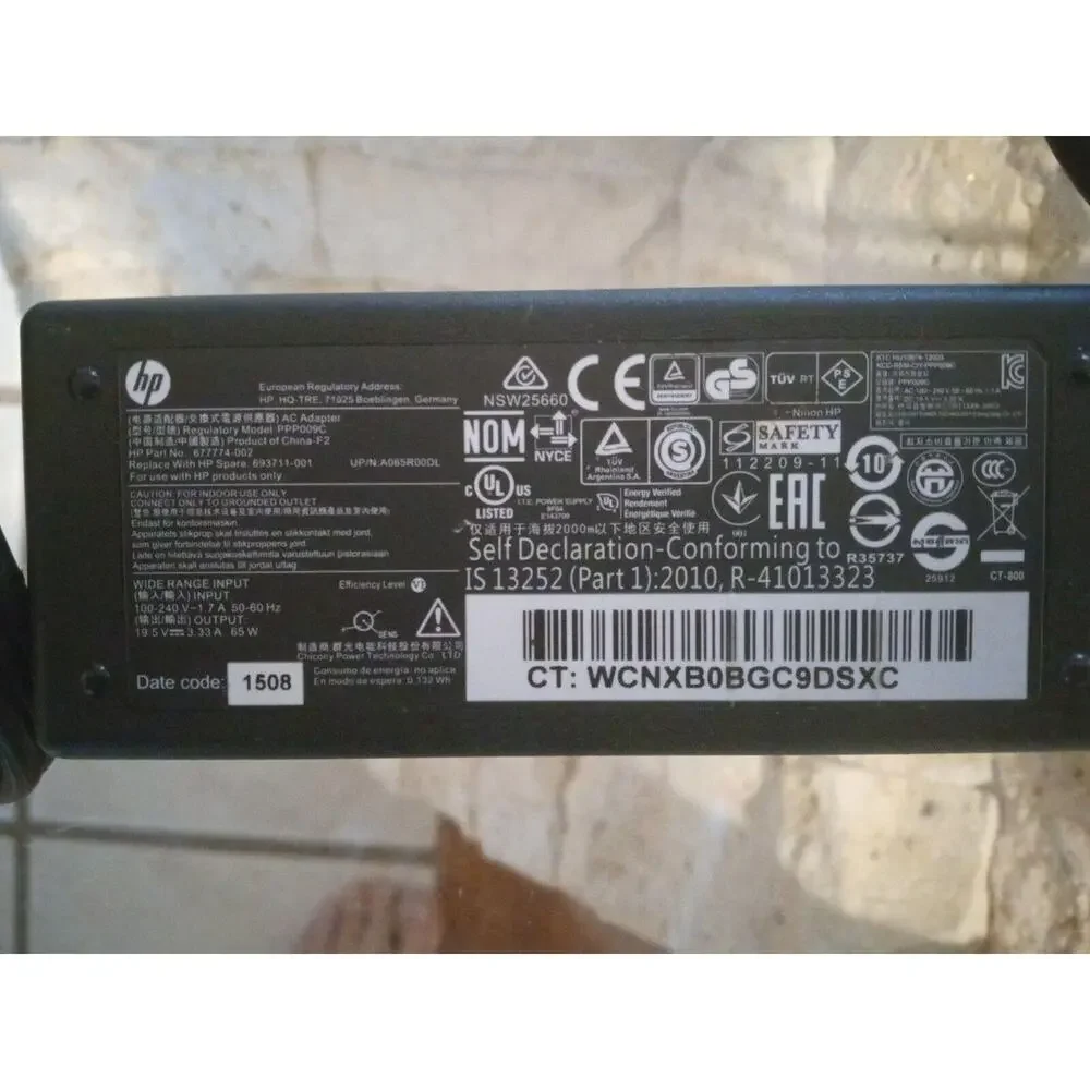 HP PPP009C AC/Standard Genuine Laptop Adapter Power Supply Charger